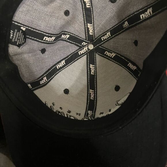 Neff Company Black/Gray Snapback Hat/Cap - Picture 2 of 10